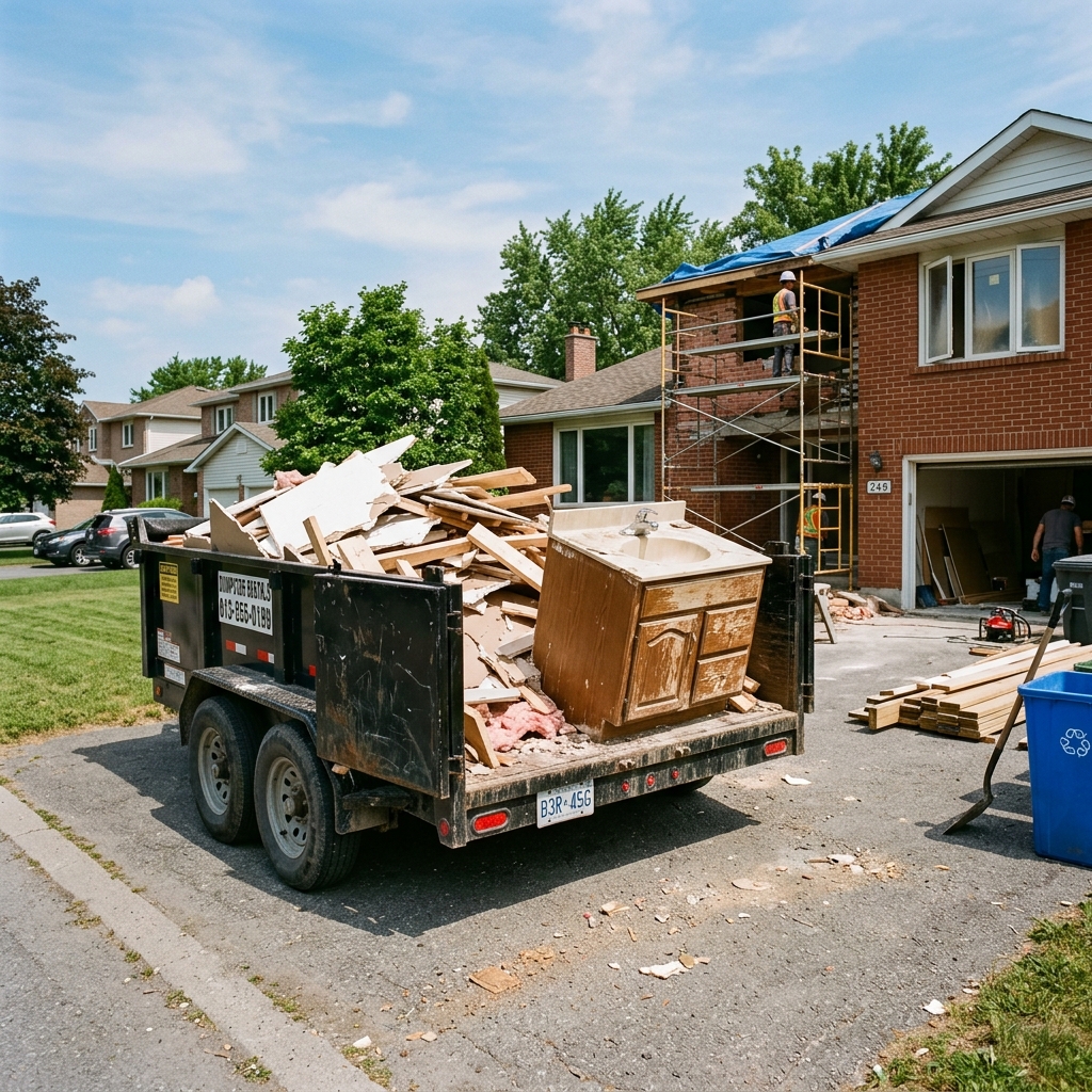 Renting a Dump Trailer for DIY Home Renovations